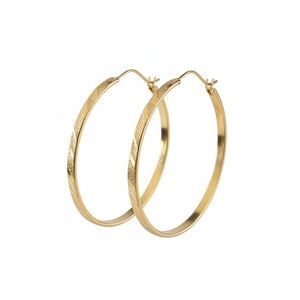 Stainless Steel Gold Hoop Earrings